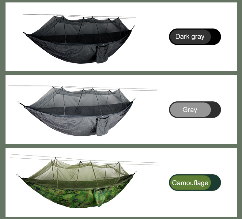 Cheap Goat Tents Outdoor Camping Hammock Portable Ultralight Tent 1 2 Person Hanging Bed with Mosquito Net Ultralight Tourist Sleeping Hammock   